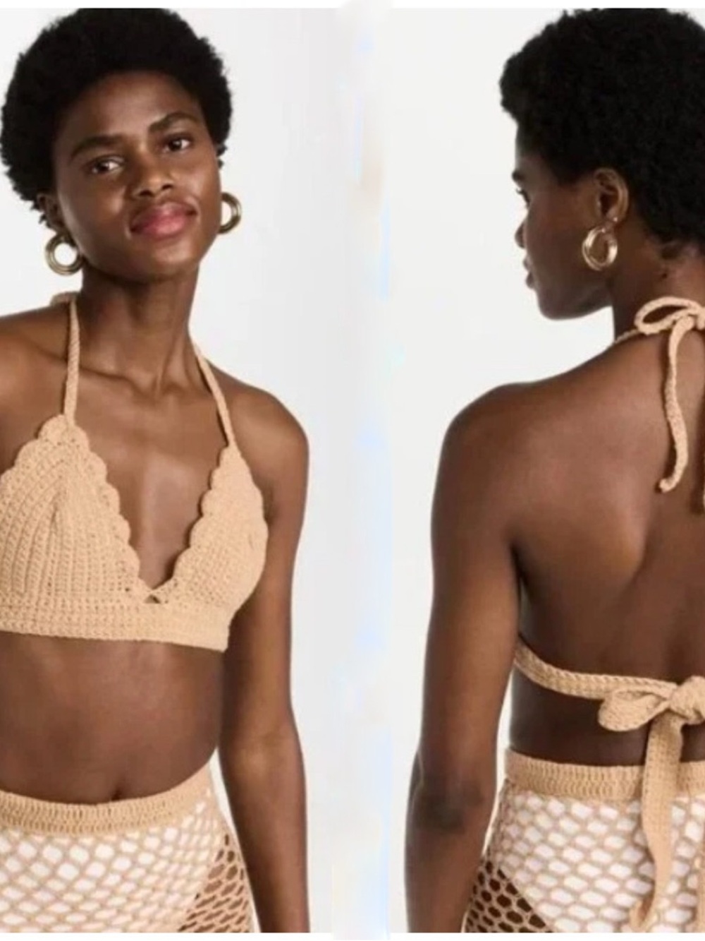 Elexiay Ore Crochet Boho Festival Top Size Large NWT